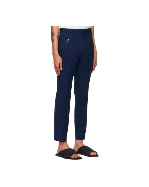 Maison Margiela Blue Slim-Fit Trousers for men