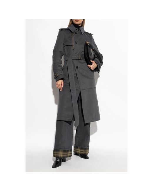 Burberry Gray Wide Trousers