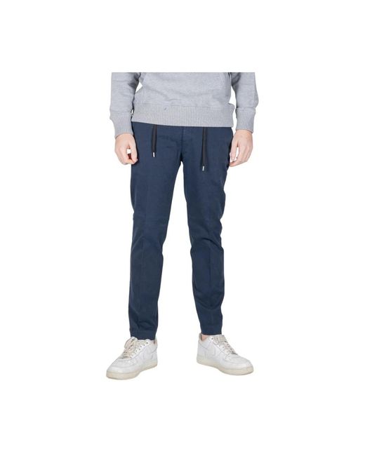 Mauro Grifoni Blue Skinny Trousers for men