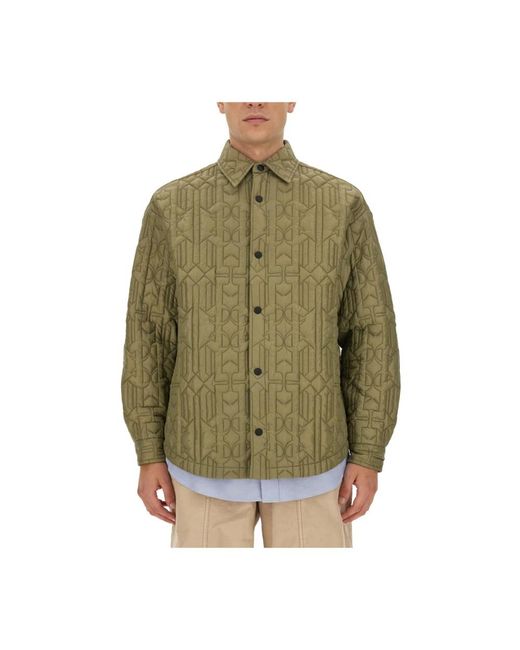 Palm Angels Green Light Jackets for men