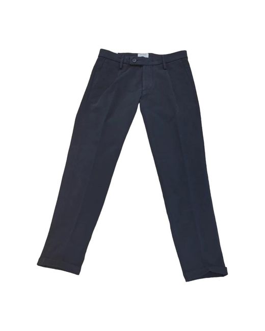 Re-hash Blue Straight Trousers for men