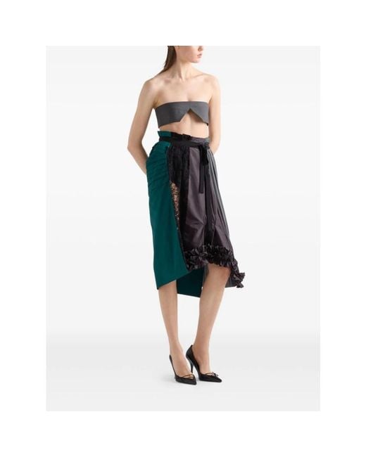 Prada Blue Midi Skirts
