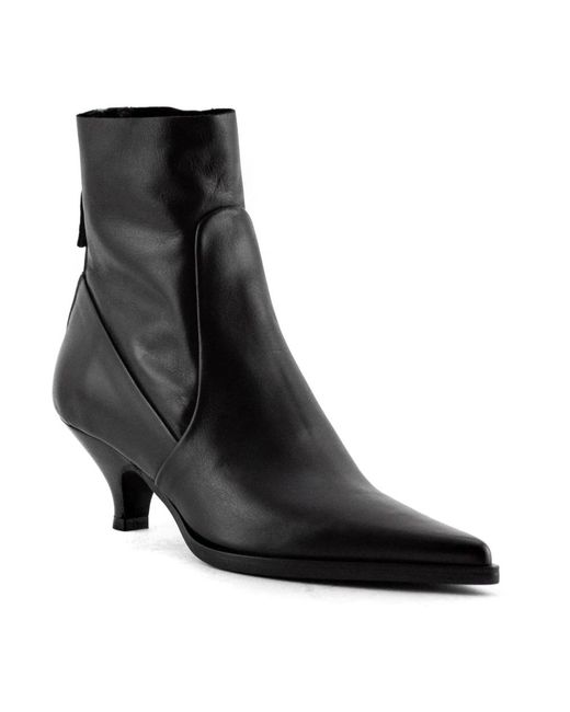 Elena Iachi Black Heeled Boots