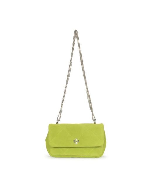 Tory Burch Groene Diamant Quilt Mini Flap Tas in het Green