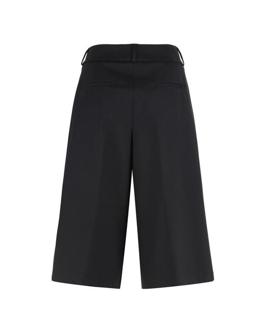 Peserico Black Wollmischung Bermuda Shorts