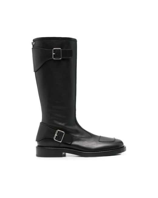 Ann Demeulemeester Black Trainers Calf Leather for men