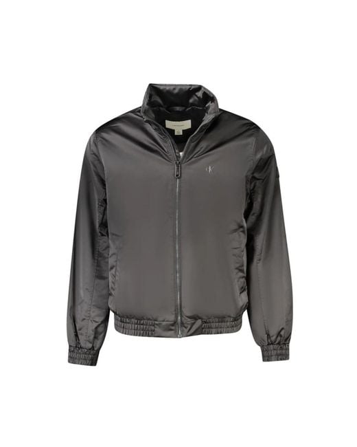 Calvin Klein Zwarte Polyester Herenjas in het Gray voor heren