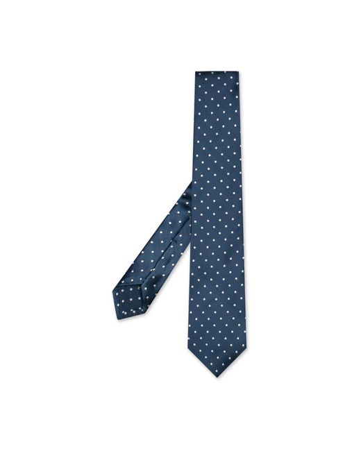 Kiton Blauwe Zijden Elegant Sjaal in het Blue voor heren