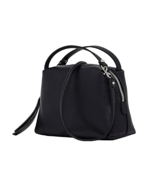 Borsa in pelle nera alifa di Gianni Chiarini in Blue
