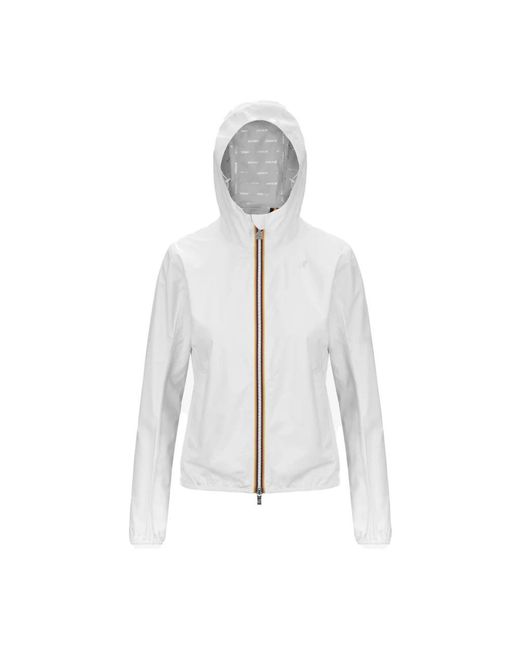 K-Way White Rain Jackets