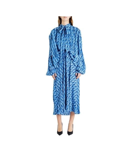 Balenciaga Blue Midi Dresses