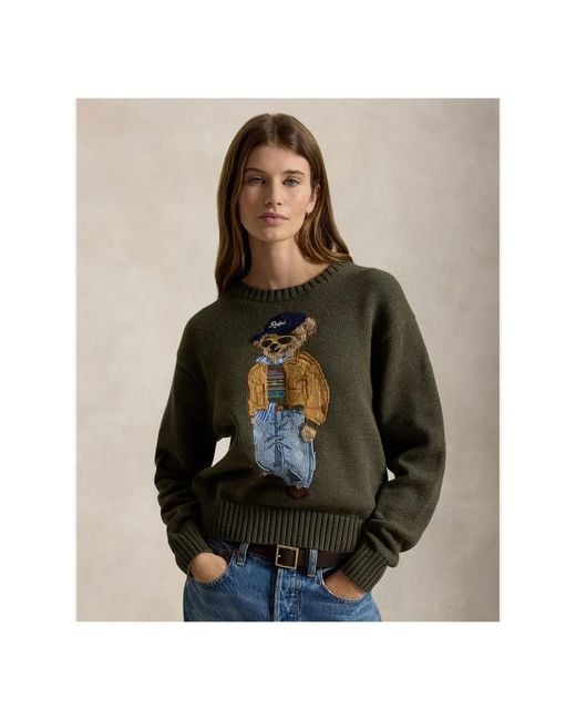 Polo Ralph Lauren Green Round-Neck Knitwear