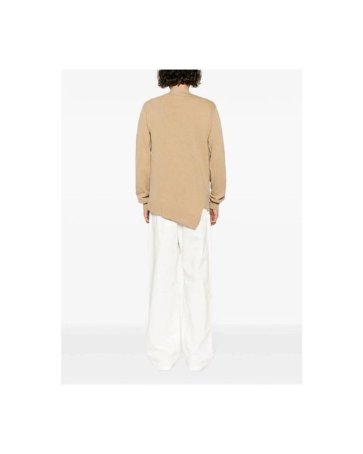 Comme des Garçons Truien & Vesten ,Bruin ,Wol Bruin Gebreid Vest in het Natural voor heren