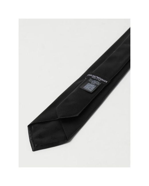 Ties di Emporio Armani in Black da Uomo