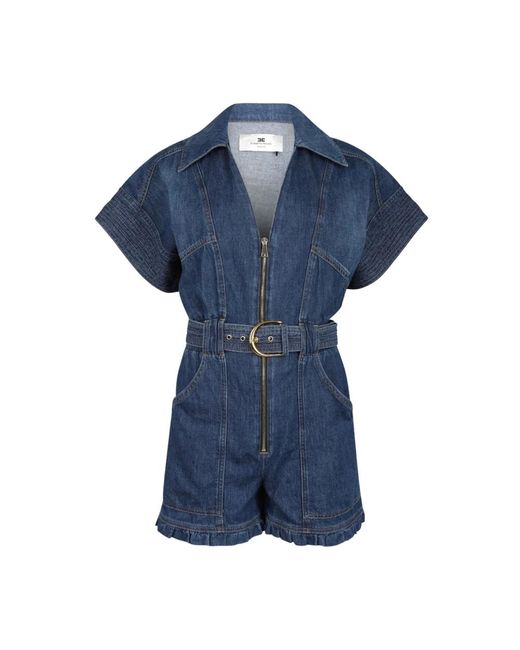 Playsuits Elisabetta Franchi de color Blue