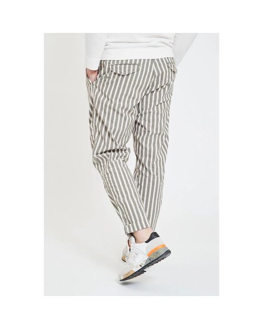 Trousers > slim-fit trousers Mason's pour homme en coloris Gray