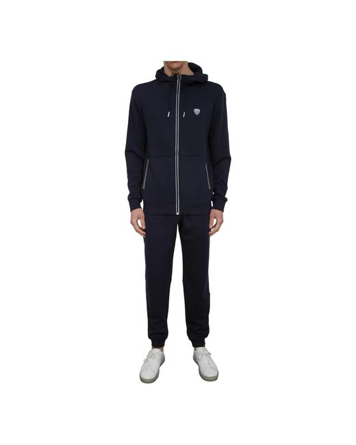 EA7 Blue Slim-Fit Trousers for men