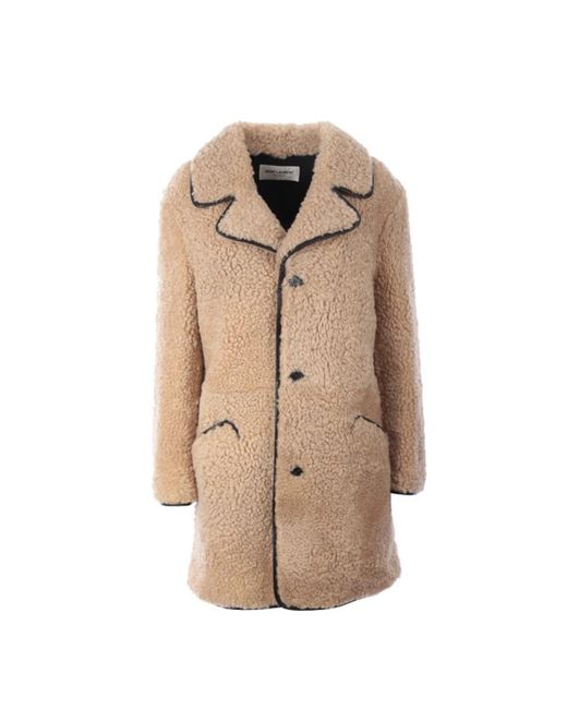 Saint Laurent Natural Single-Breasted Coats