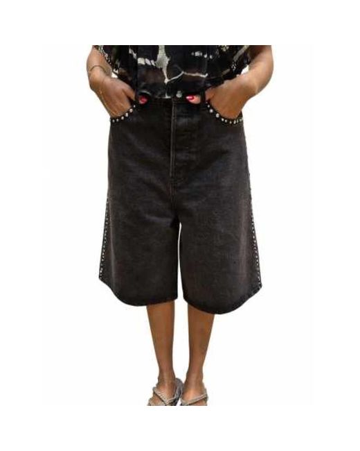 Denim Shorts di Mes Demoiselles in Black