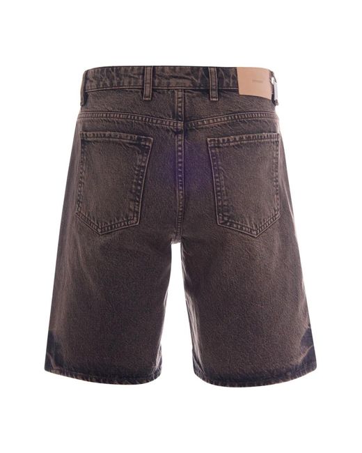 Represent Gray Denim Shorts for men