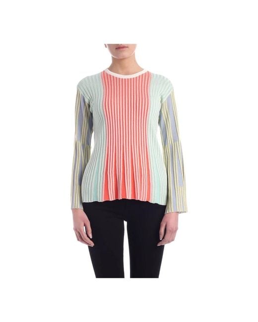 KENZO Truien & Vesten ,Veelkleurig ,Katoen Flared Multicolour Crewneck Jumper