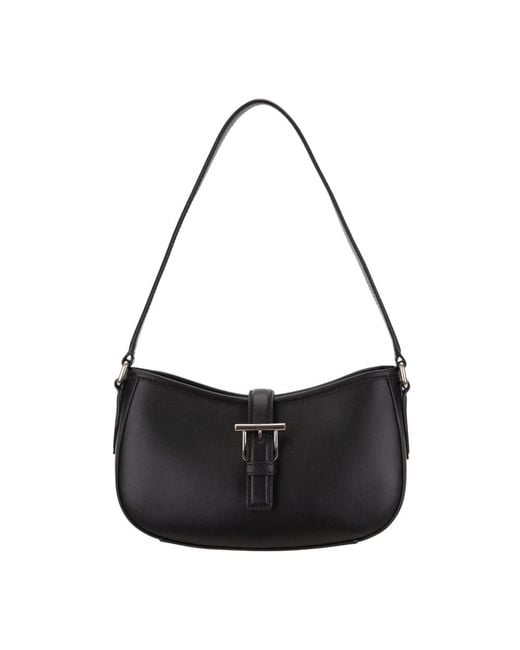 McQueen Black Shoulder Bags