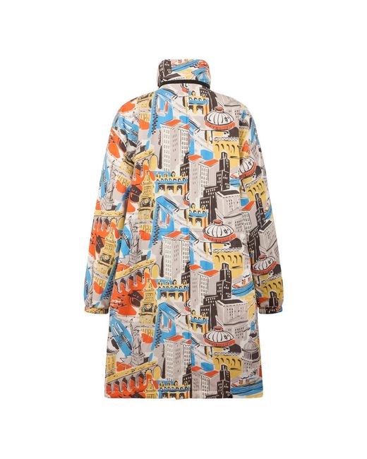Moschino Licht Jack Met Levendige Kleurrijke Print in het Blue voor heren