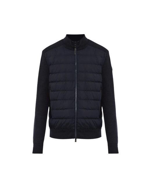 Moncler Blue Bomber Jackets for men