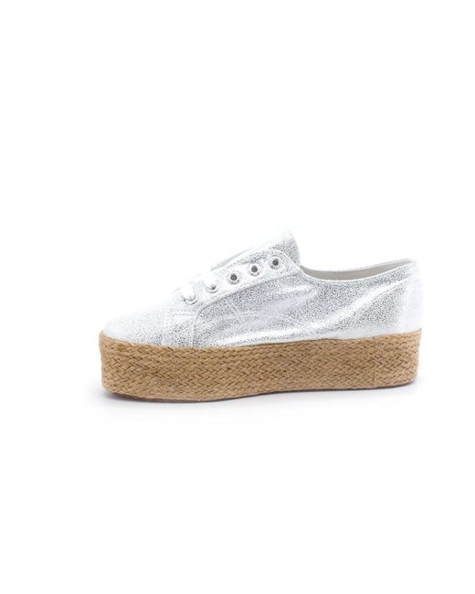 Superga White Platform Sneaker