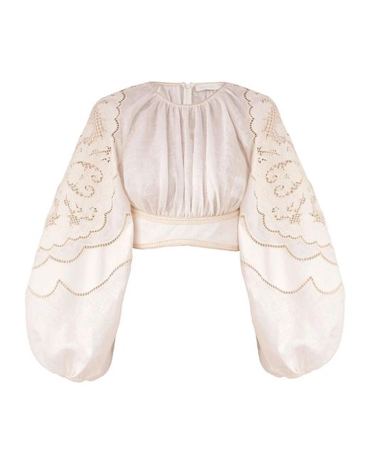 Zimmermann Natural Blouses