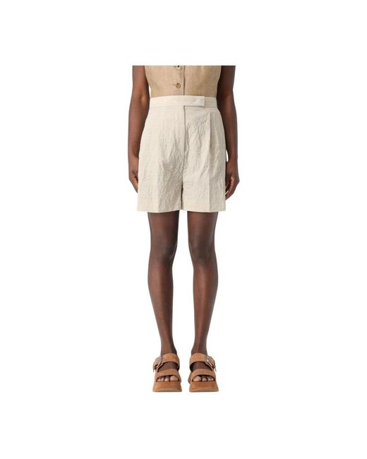 Casual Shorts Max Mara de color Natural