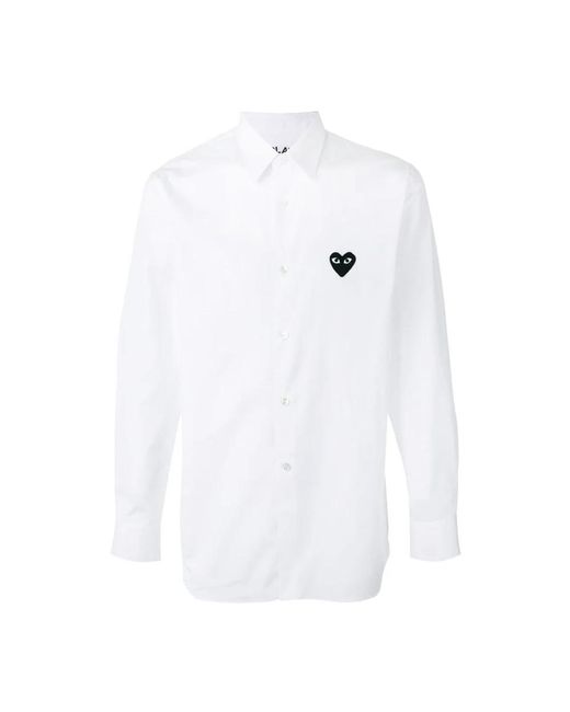 COMME DES GARÇONS PLAY White Formal Shirts for men