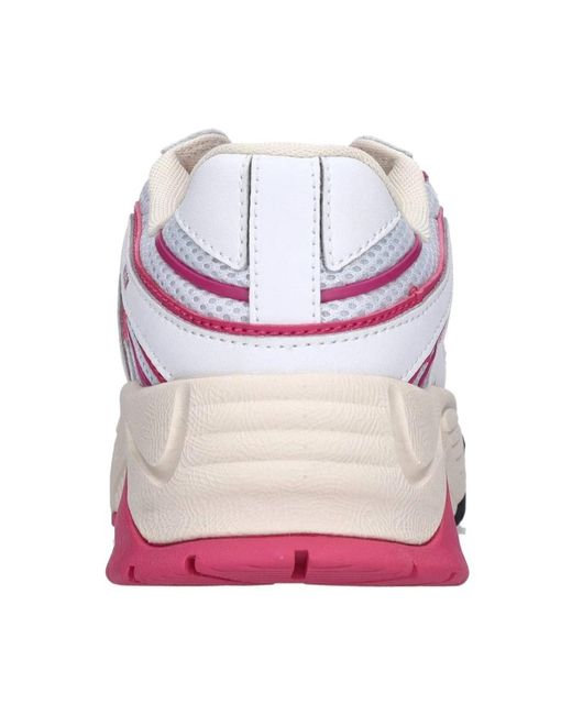 MSGM Schoenen ,Wit ,Leer Vortex Sneaker in het Pink