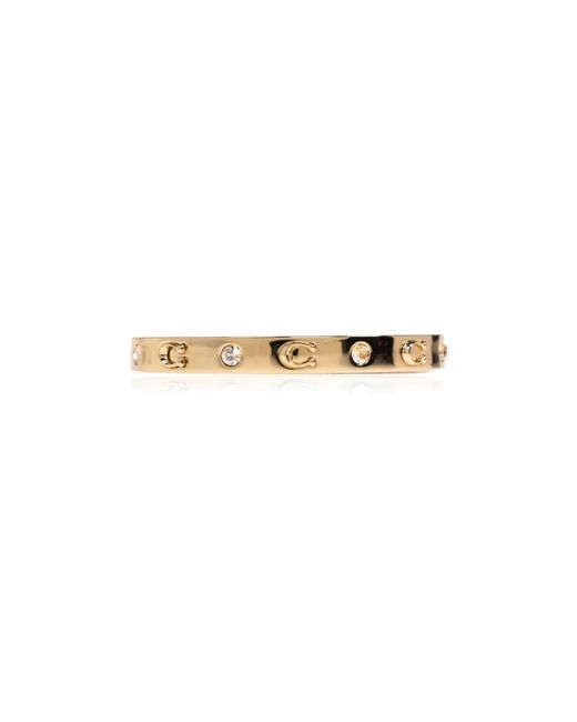 COACH Metallic Br C Hinged Bangle
