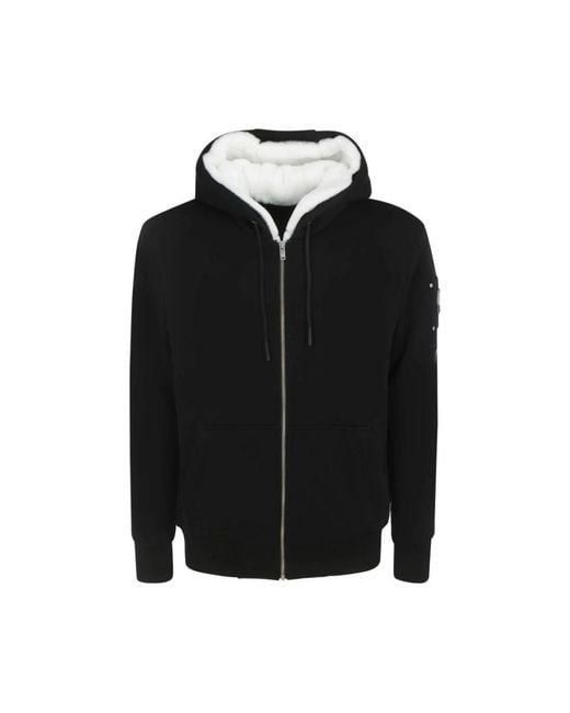 Zip-Throughs di Moose Knuckles in Black da Uomo
