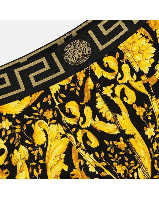 Versace Barocco boxer shorts in Yellow für Herren