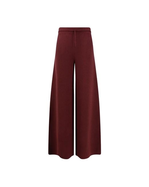 Loro Piana Red Wide Trousers