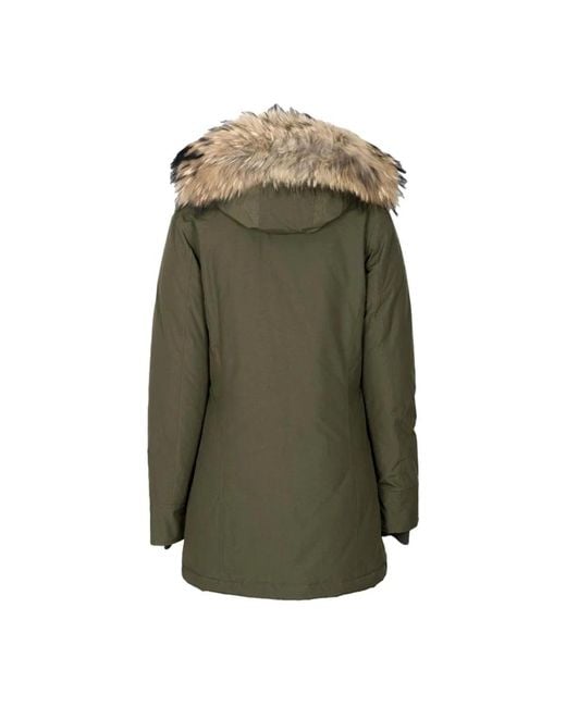 Woolrich Green Winter Jackets