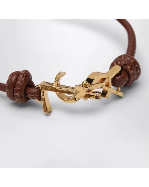 Saint Laurent Brown Bracelets
