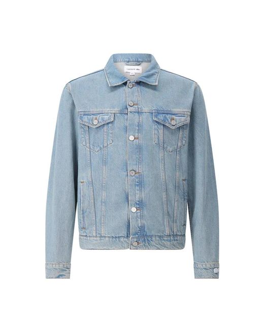 Lacoste Blue Denim Jackets for men