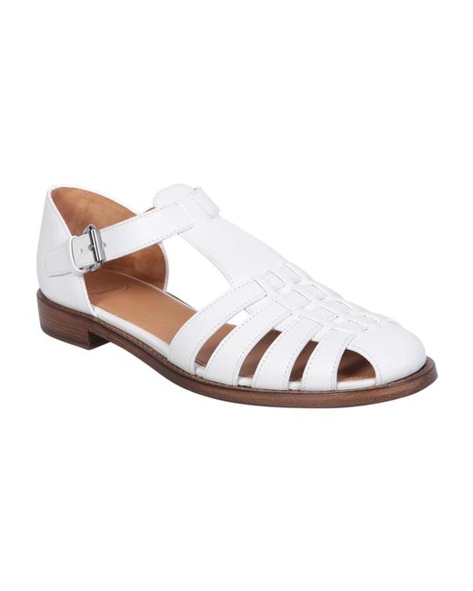 Church's White Flat Sandals