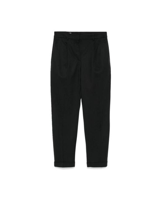 Incotex Black Cropped Trousers
