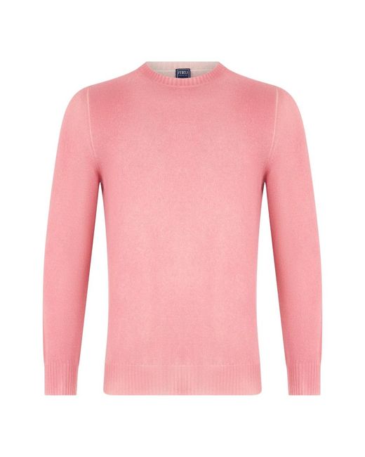 Fedeli Pink Cashmere Knitwear for men