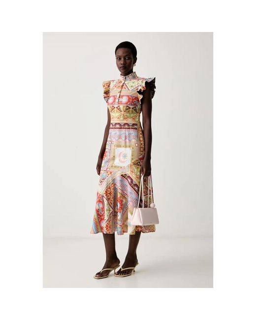 Midi Dresses Never Fully Dressed en coloris Multicolor