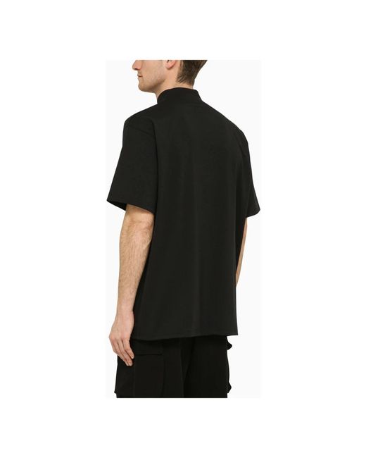 Needles Tops ,Zwart ,Polyester Korte Mouw Ronde Hals T-Shirt in het Black voor heren
