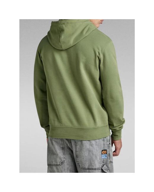 G-Star RAW Grüner hoodie für männer in Green für Herren