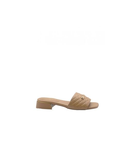 Gaelle Paris Natural Heeled Mules