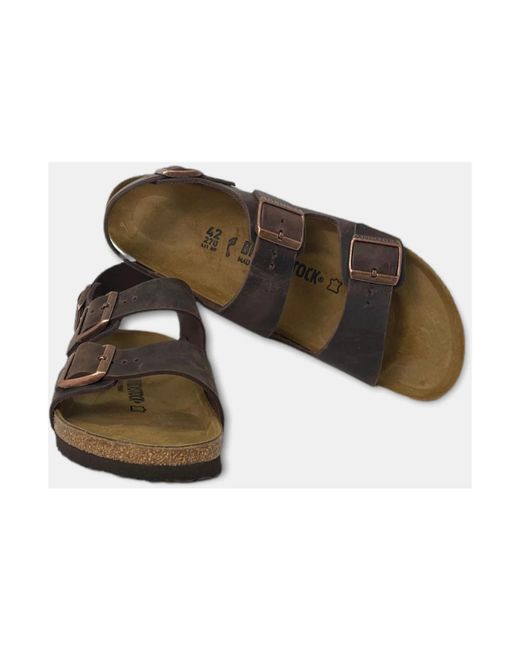 Birkenstock Brown Flat Sandals for men