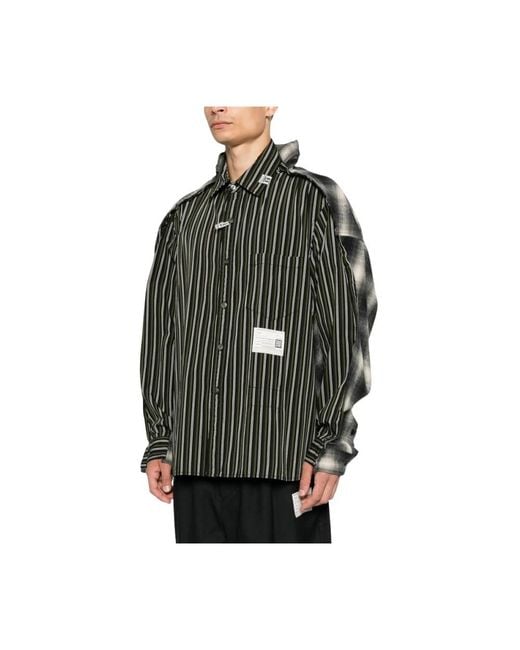 Maison Mihara Yasuhiro Green Casual Shirts for men