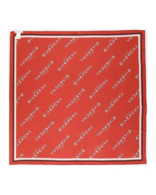 Givenchy Red Silk Scarves